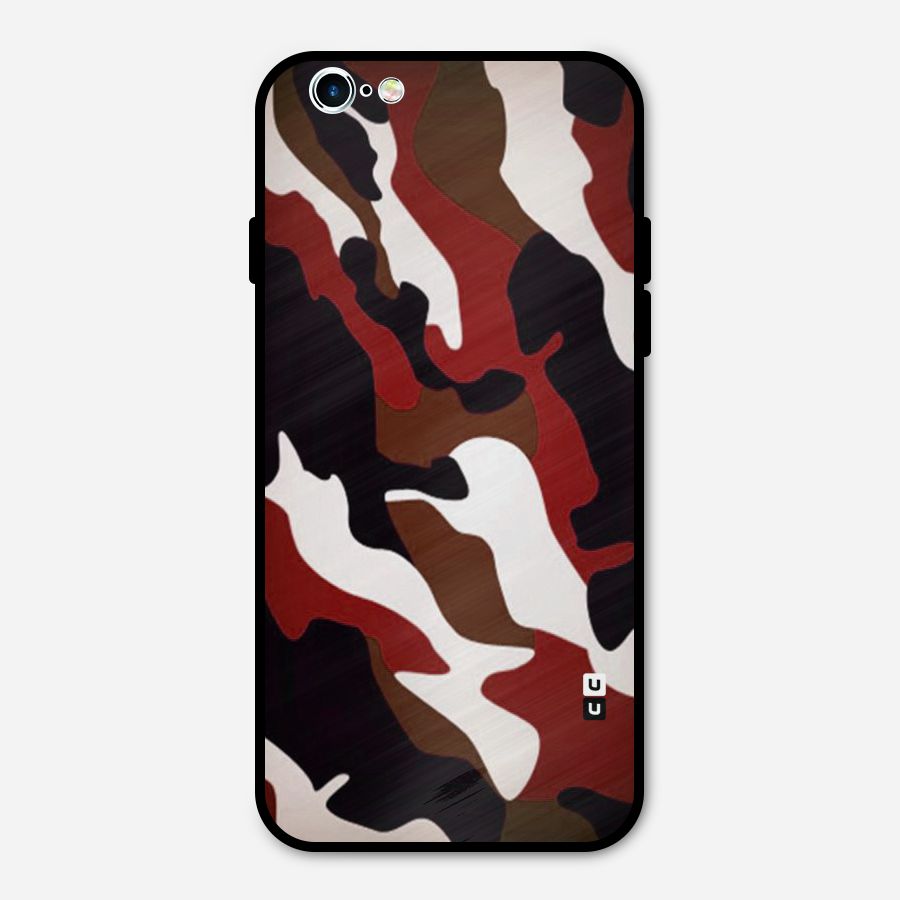 Leapord Pattern Metal Back Case for iPhone 6 6s