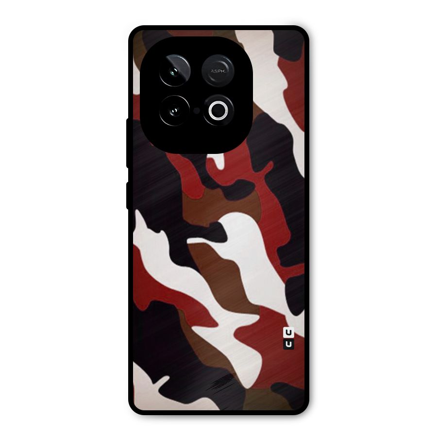 Leapord Pattern Metal Back Case for iQOO Neo 10