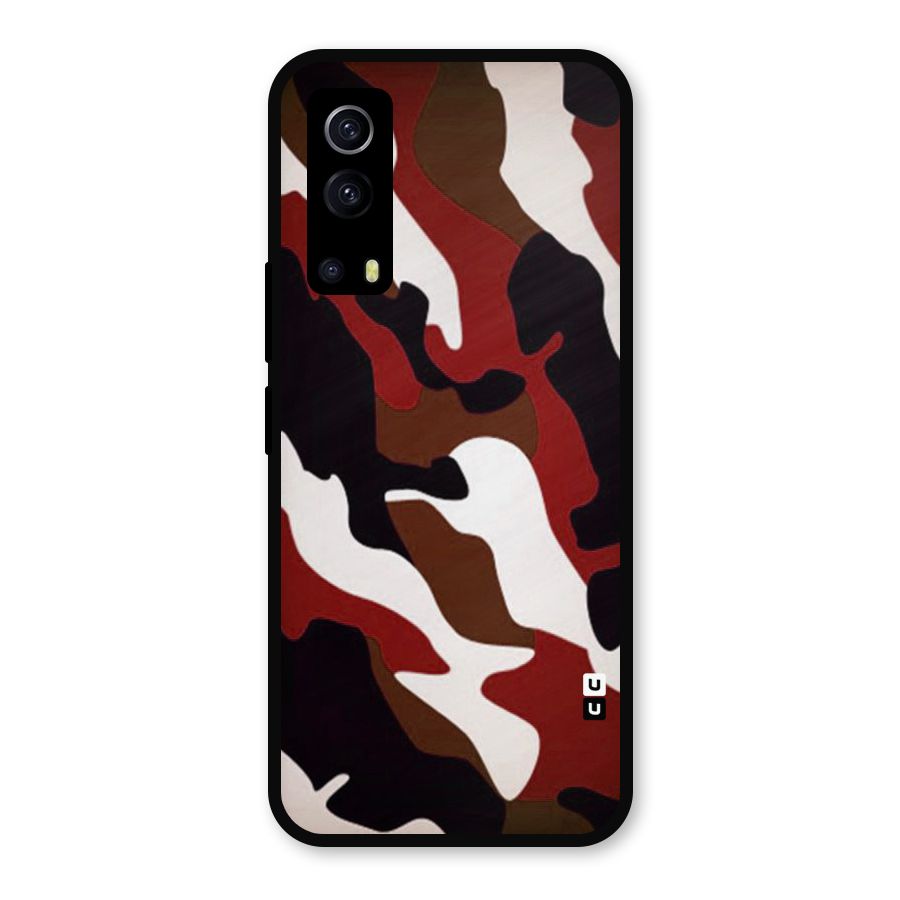 Leapord Pattern Metal Back Case for iQOO Z3