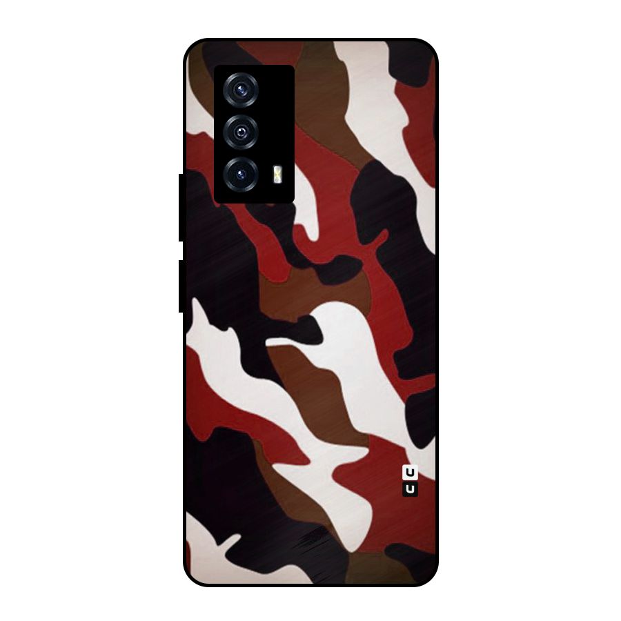 Leapord Pattern Metal Back Case for iQOO Z5