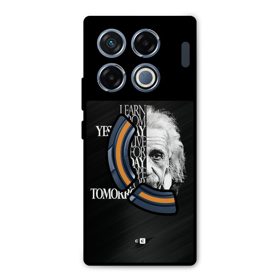 Learn From Yesterday Metal Back Case for Infinix GT 20 Pro