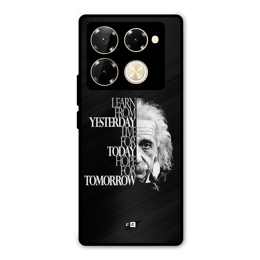 Learn From Yesterday Metal Back Case for Infinix Note 40 Pro