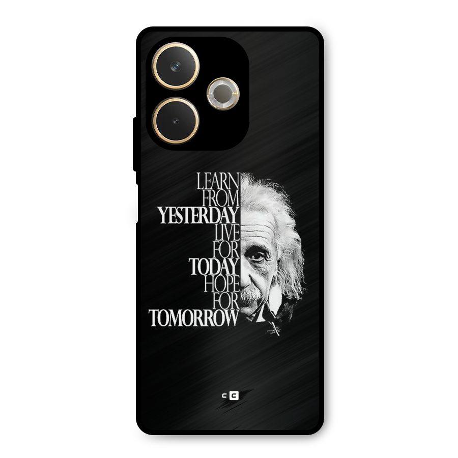 Learn From Yesterday Metal Back Case for Oppo A5 Pro