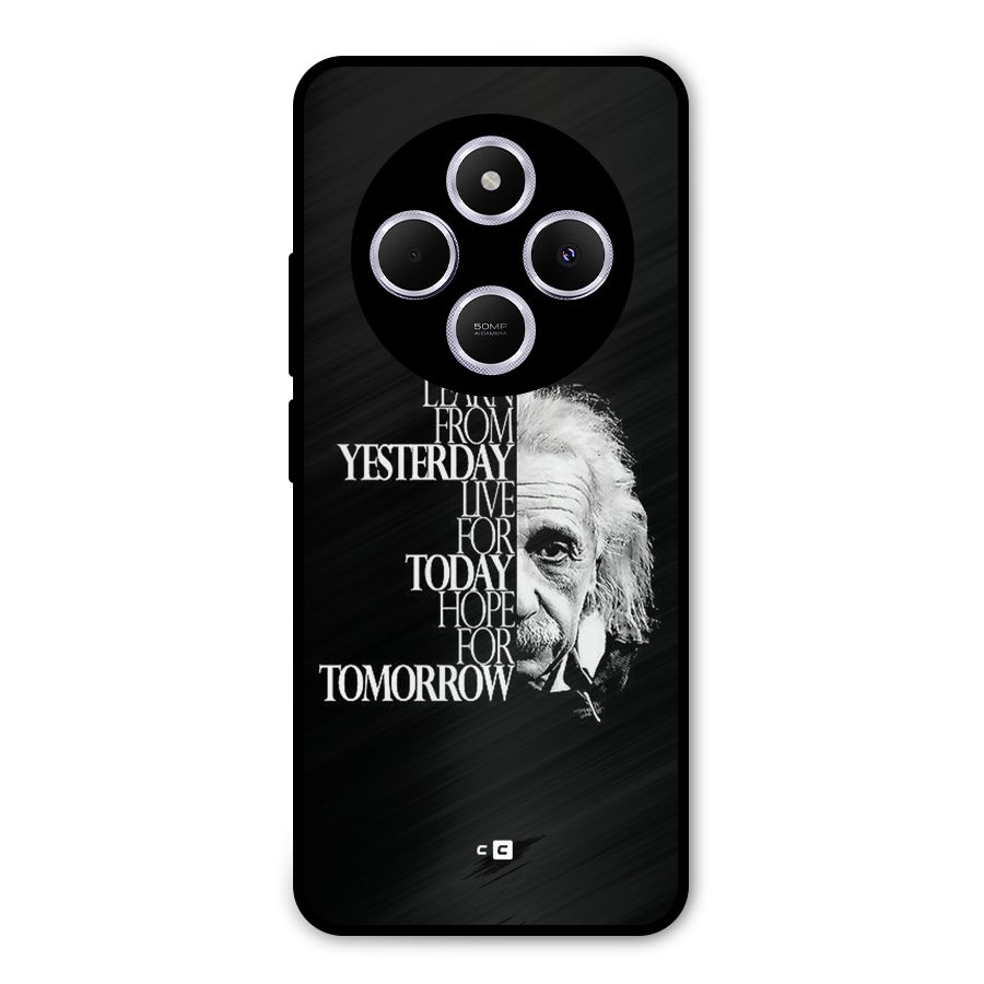 Learn From Yesterday Metal Back Case for Poco C75 5G