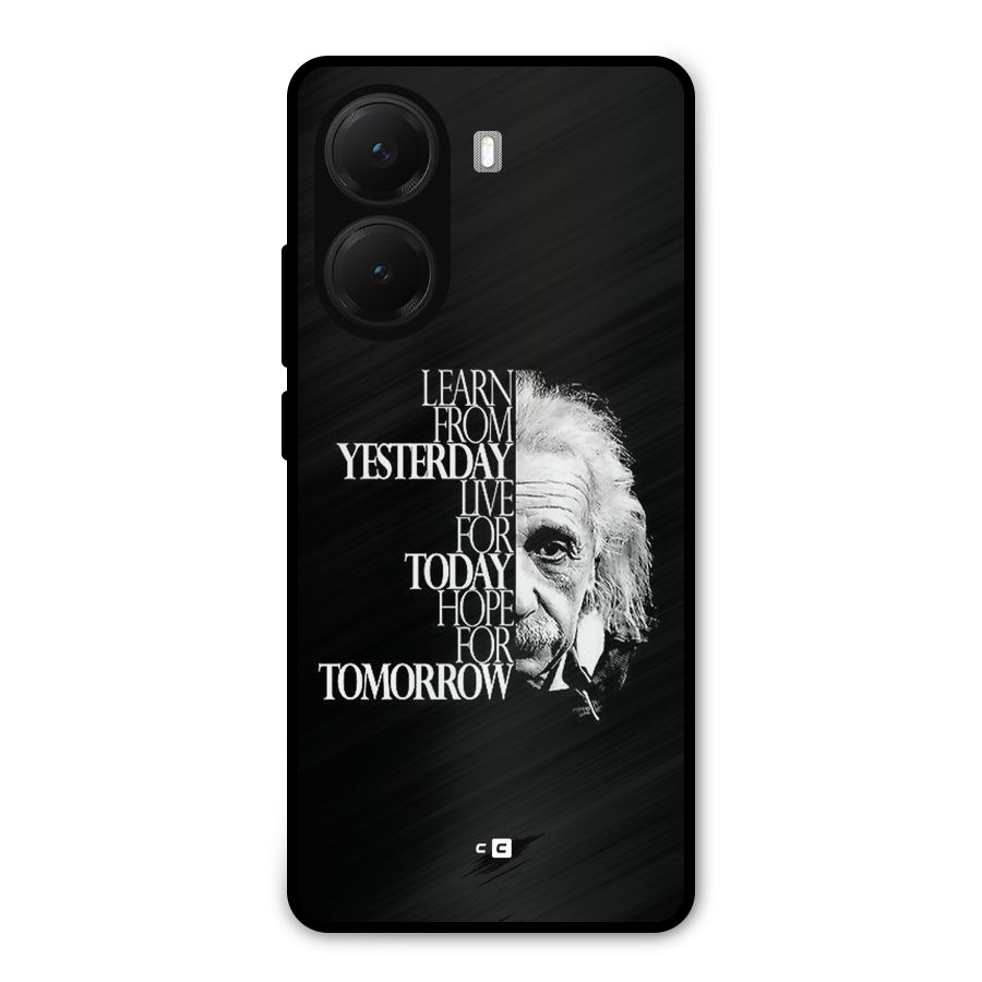 Learn From Yesterday Metal Back Case for Poco X7 Pro