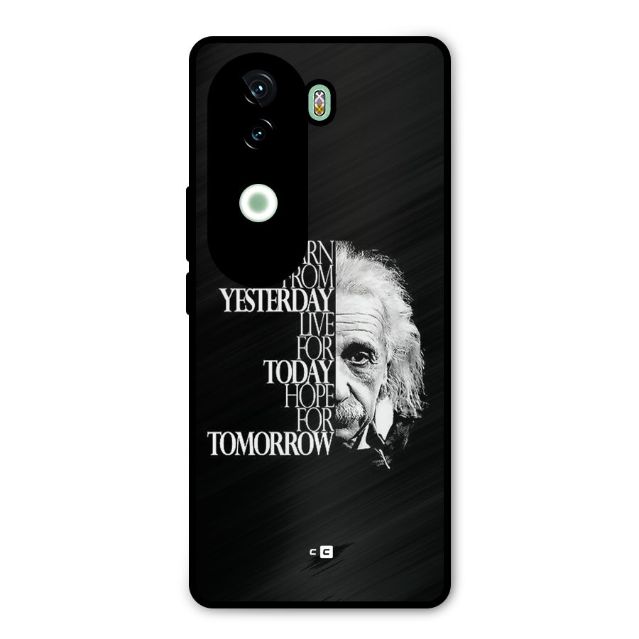 Learn From Yesterday Metal Back Case for Vivo V40e