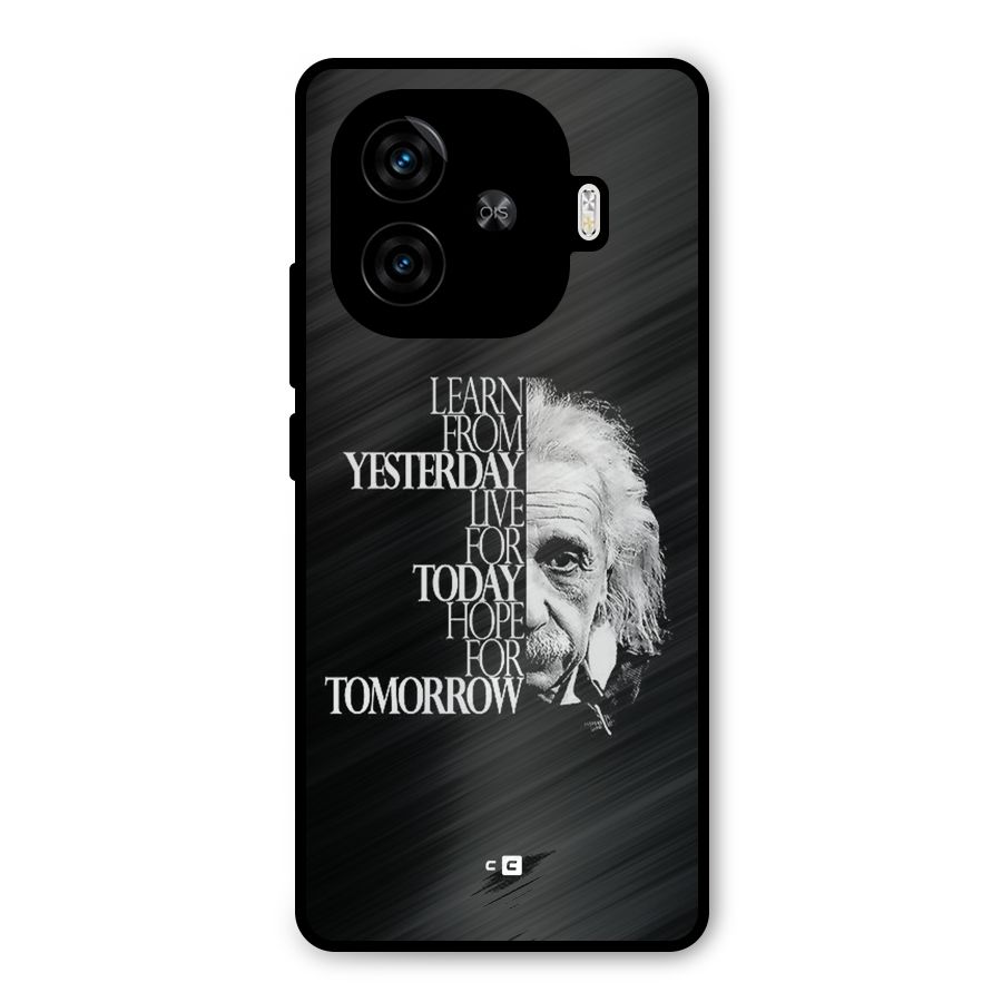 Learn From Yesterday Metal Back Case for iQOO Z9 Turbo