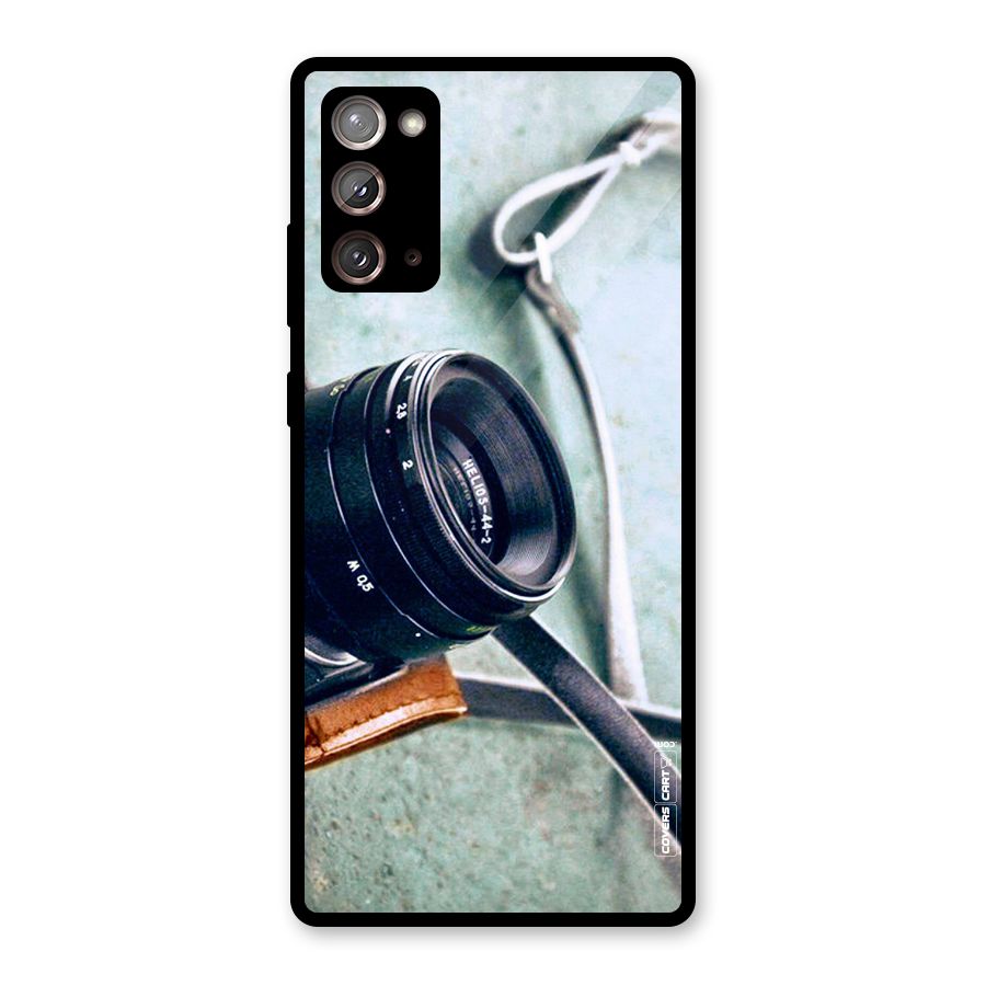 Leather Camera Lens Glass Back Case for Galaxy Note 20