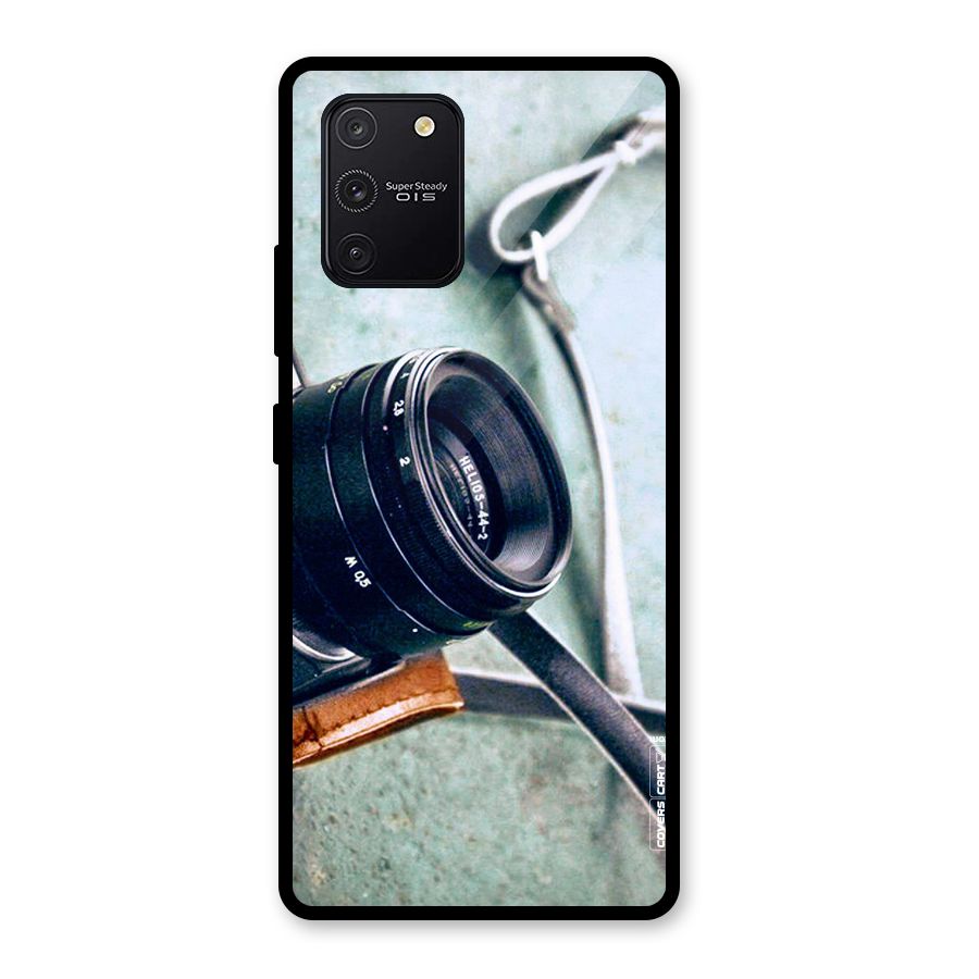 Leather Camera Lens Glass Back Case for Galaxy S10 Lite