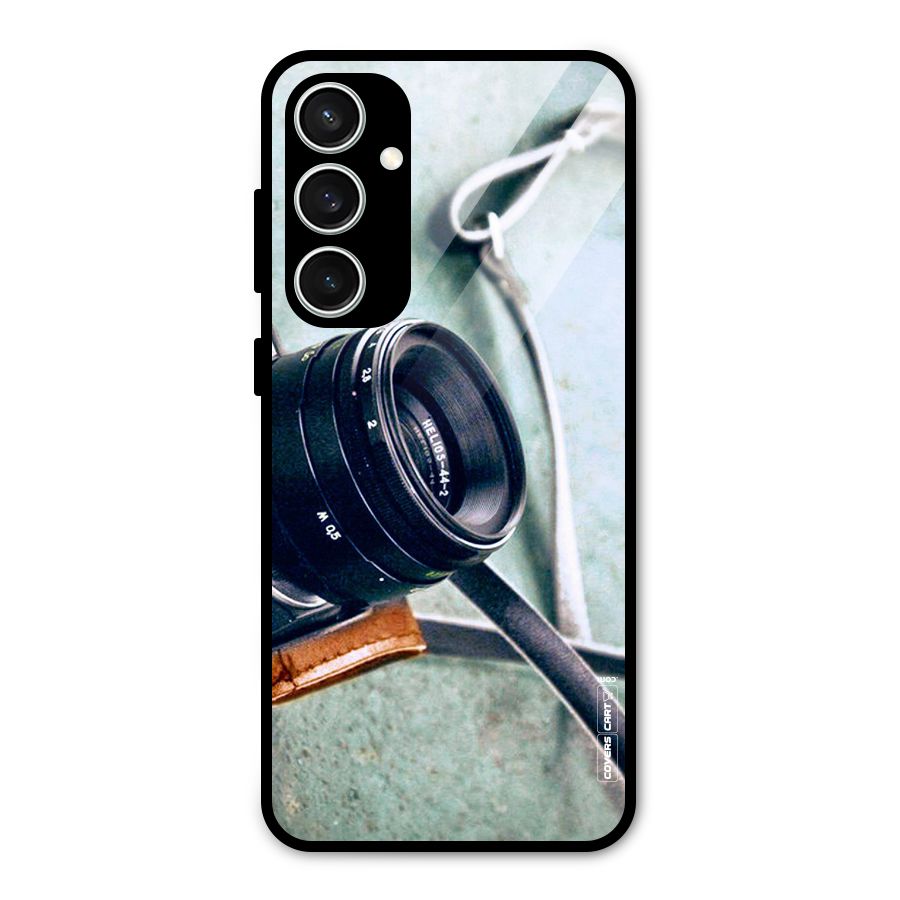 Leather Camera Lens Glass Back Case for Galaxy S23 FE