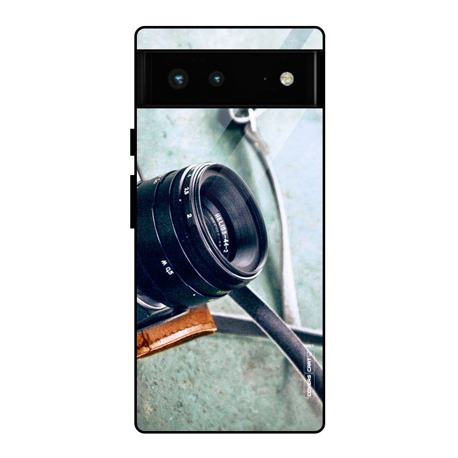 Leather Camera Lens Glass Back Case for Google Pixel 6