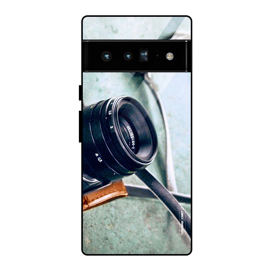 Leather Camera Lens Glass Back Case for Google Pixel 6 Pro