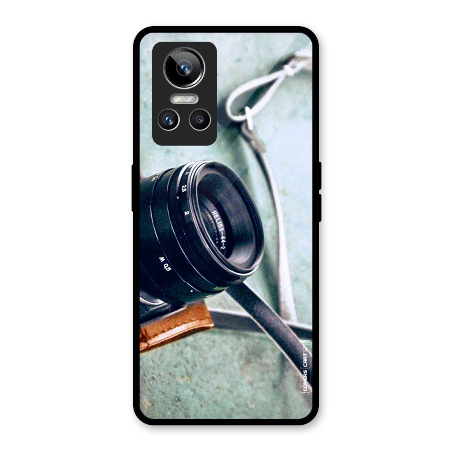 Leather Camera Lens Glass Back Case for Realme GT Neo 3