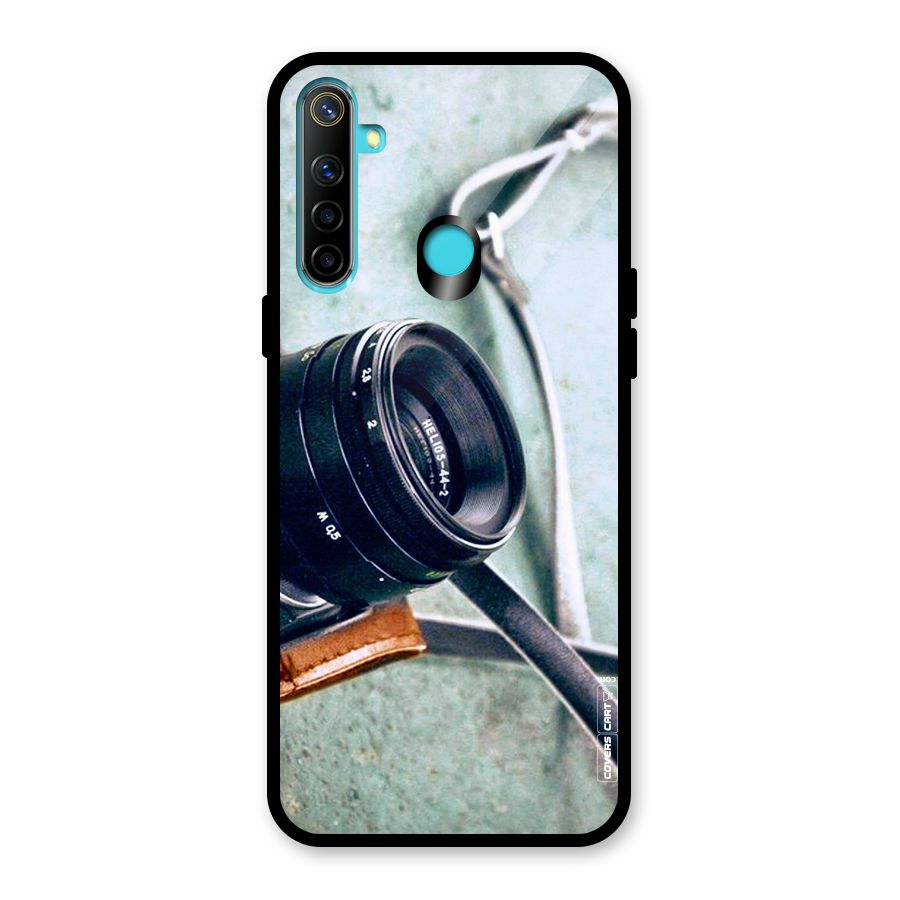 Leather Camera Lens Glass Back Case for Realme Narzo 10