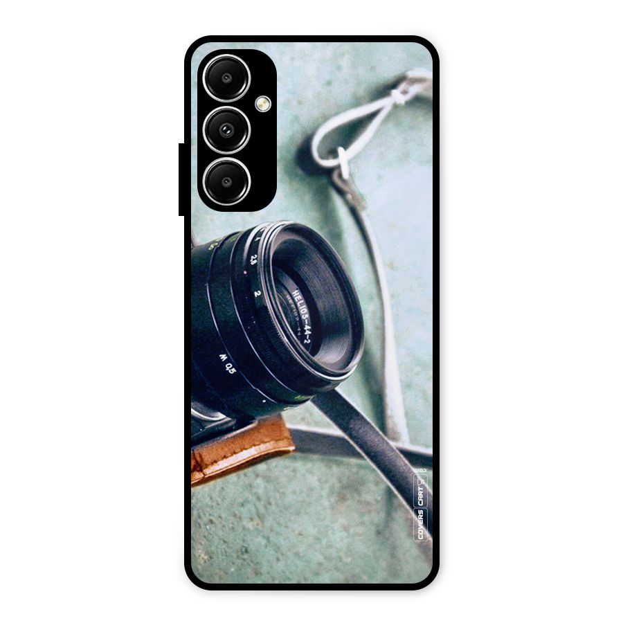 Leather Camera Lens Metal Back Case for Galaxy A05s