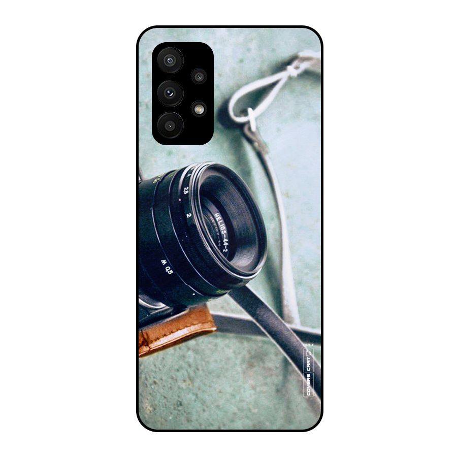 Leather Camera Lens Metal Back Case for Galaxy A23
