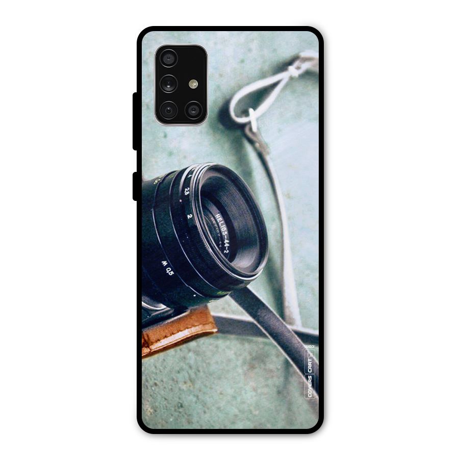 Leather Camera Lens Metal Back Case for Galaxy A71