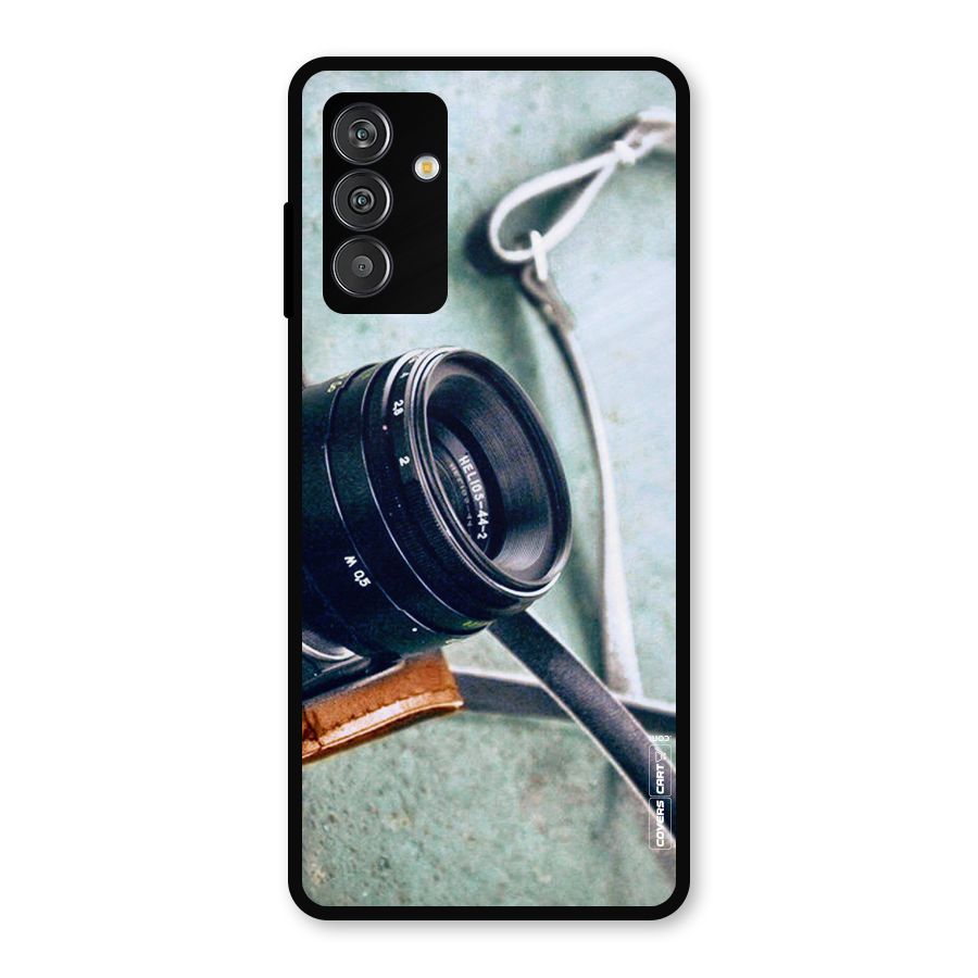 Leather Camera Lens Metal Back Case for Galaxy F13