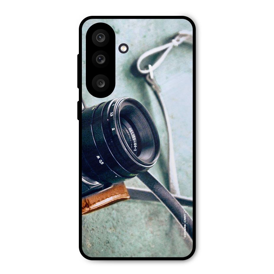 Leather Camera Lens Metal Back Case for Galaxy M56