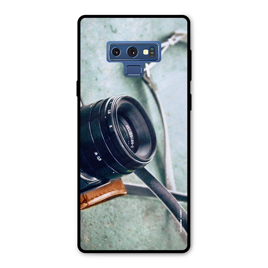 Leather Camera Lens Metal Back Case for Galaxy Note 9