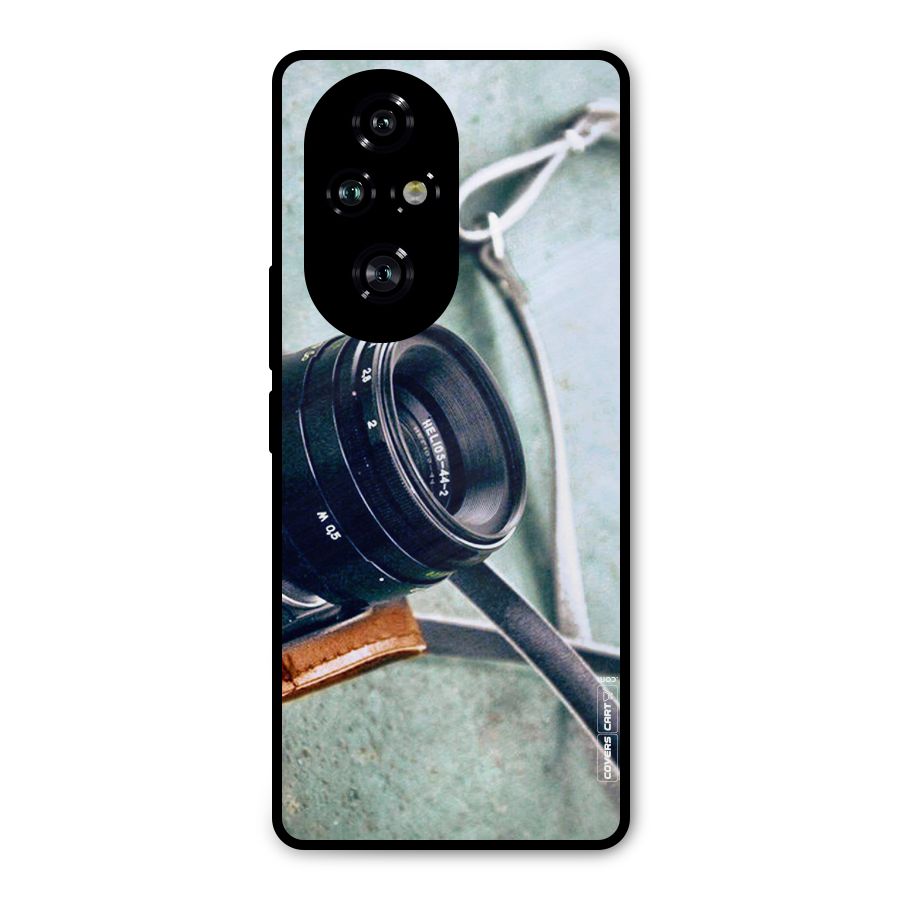 Leather Camera Lens Metal Back Case for Honor 200 Pro