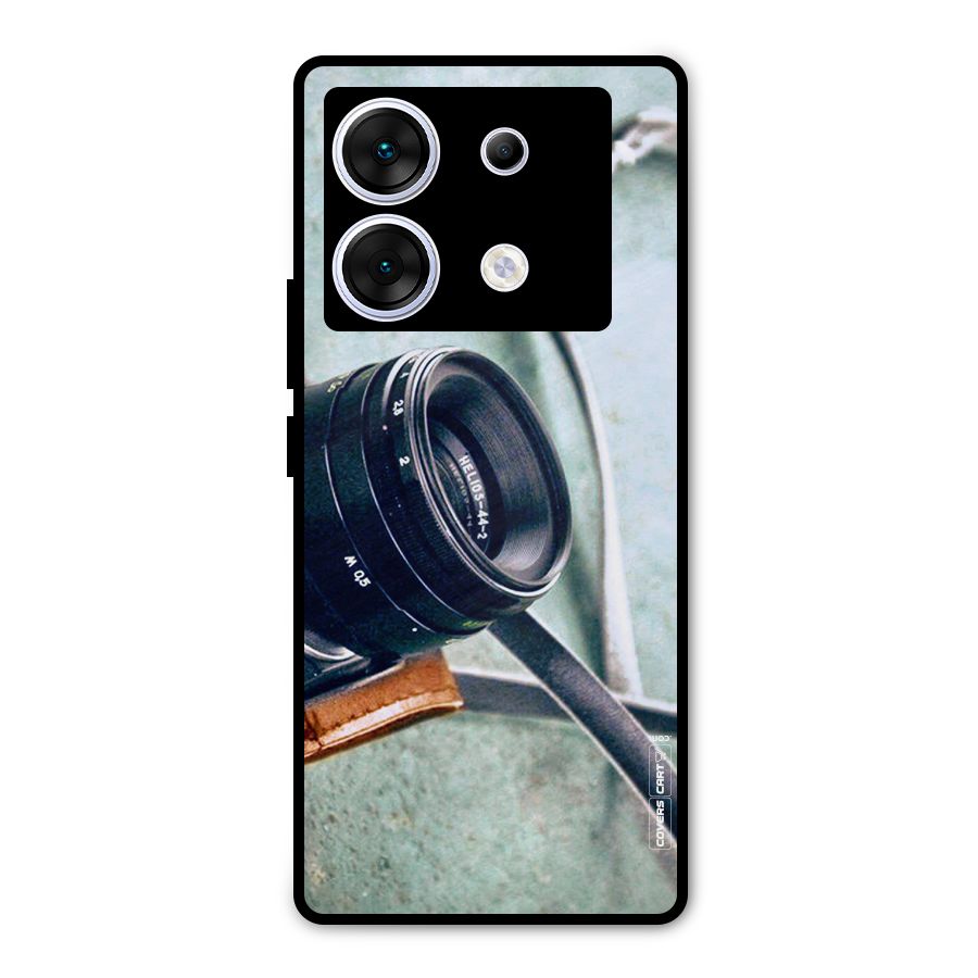 Leather Camera Lens Metal Back Case for Infinix Zero 30 5G