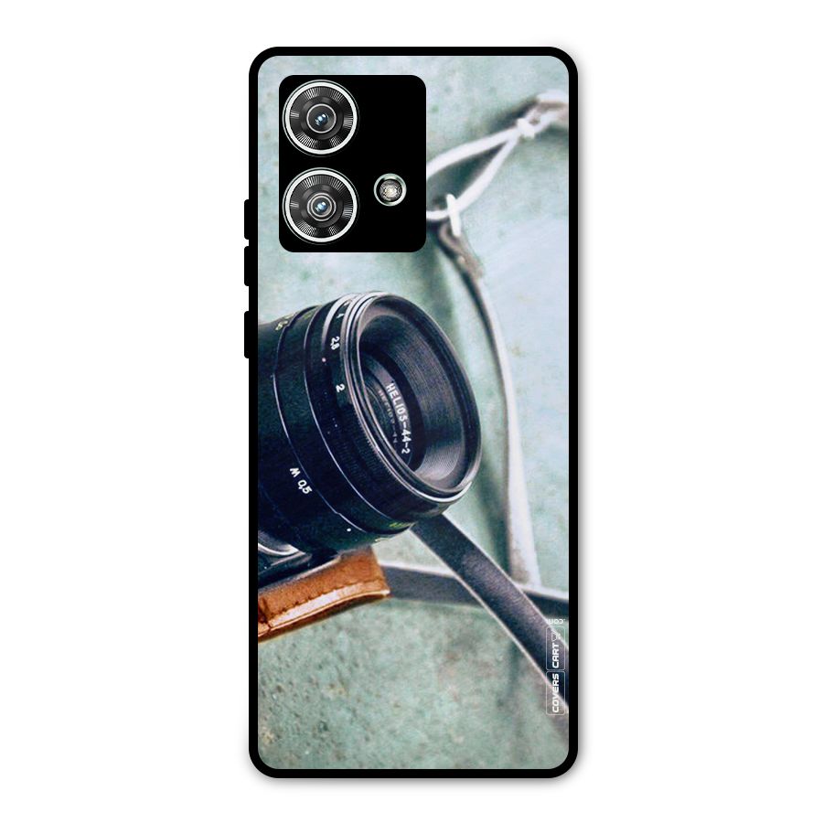 Leather Camera Lens Metal Back Case for Motorola Edge 40 Neo
