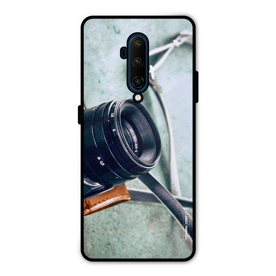 Leather Camera Lens Metal Back Case for OnePlus 7T Pro