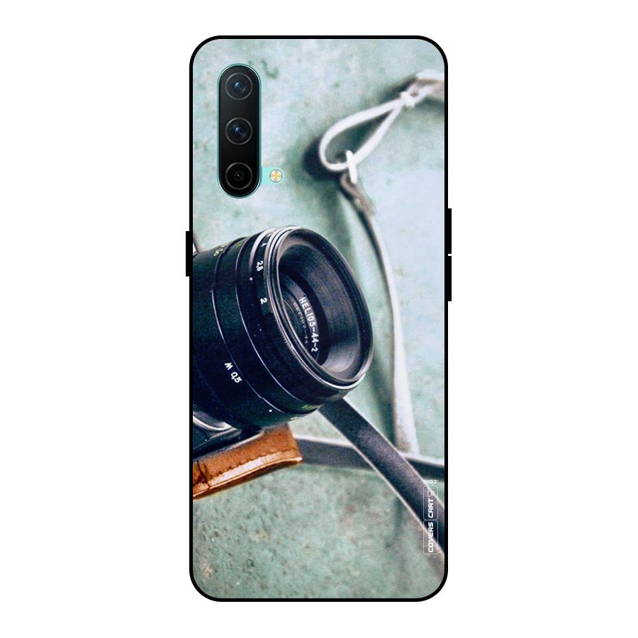 Leather Camera Lens Metal Back Case for OnePlus Nord CE 5G