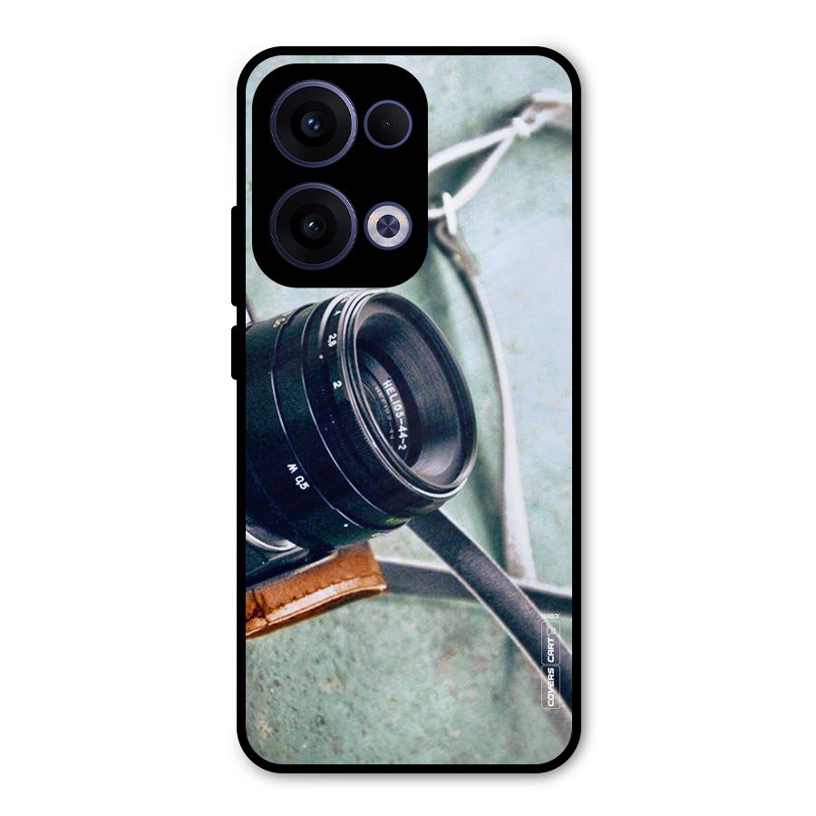 Leather Camera Lens Metal Back Case for Oppo Reno13
