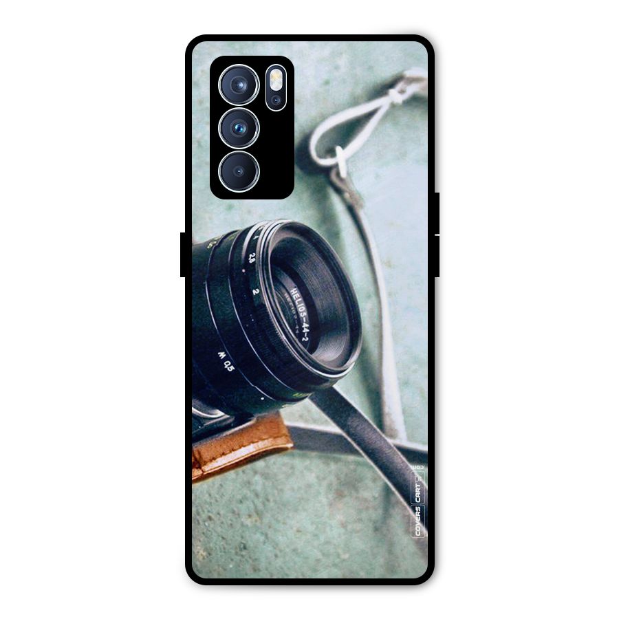 Leather Camera Lens Metal Back Case for Oppo Reno6 Pro 5G