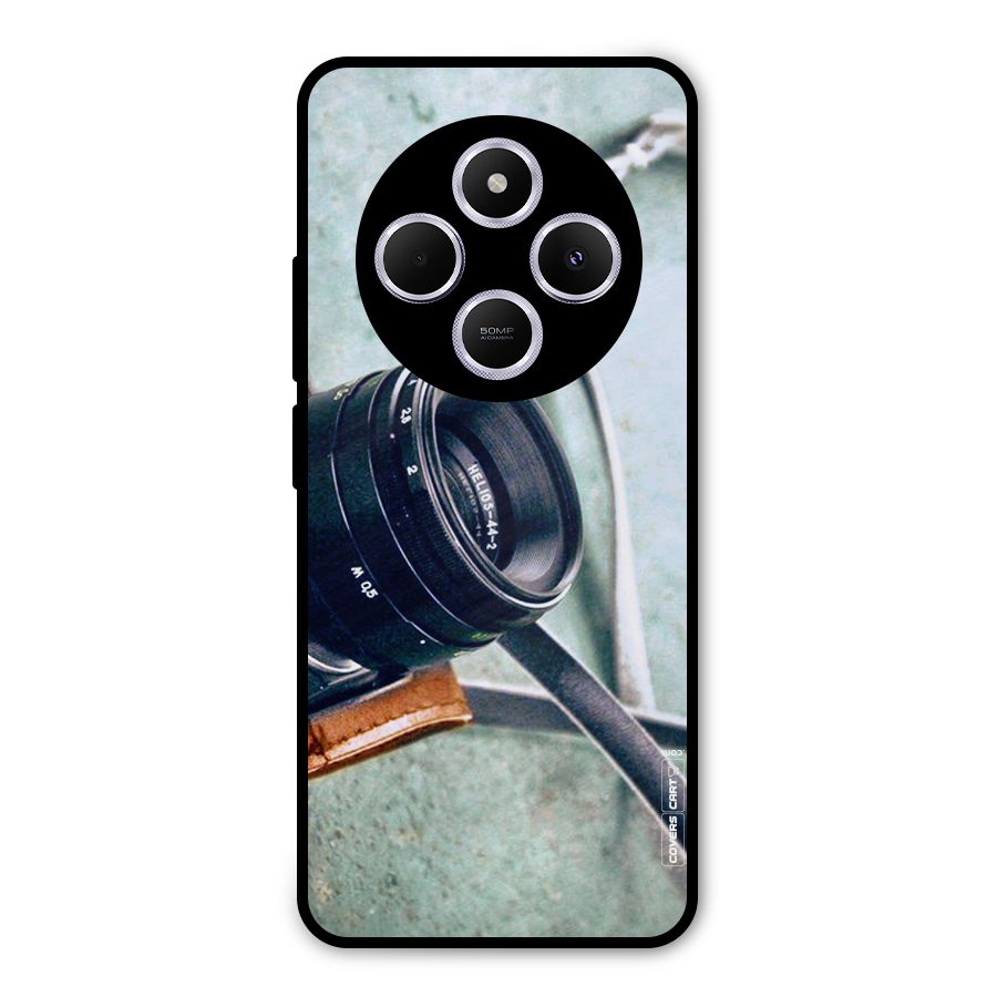 Leather Camera Lens Metal Back Case for Poco M7