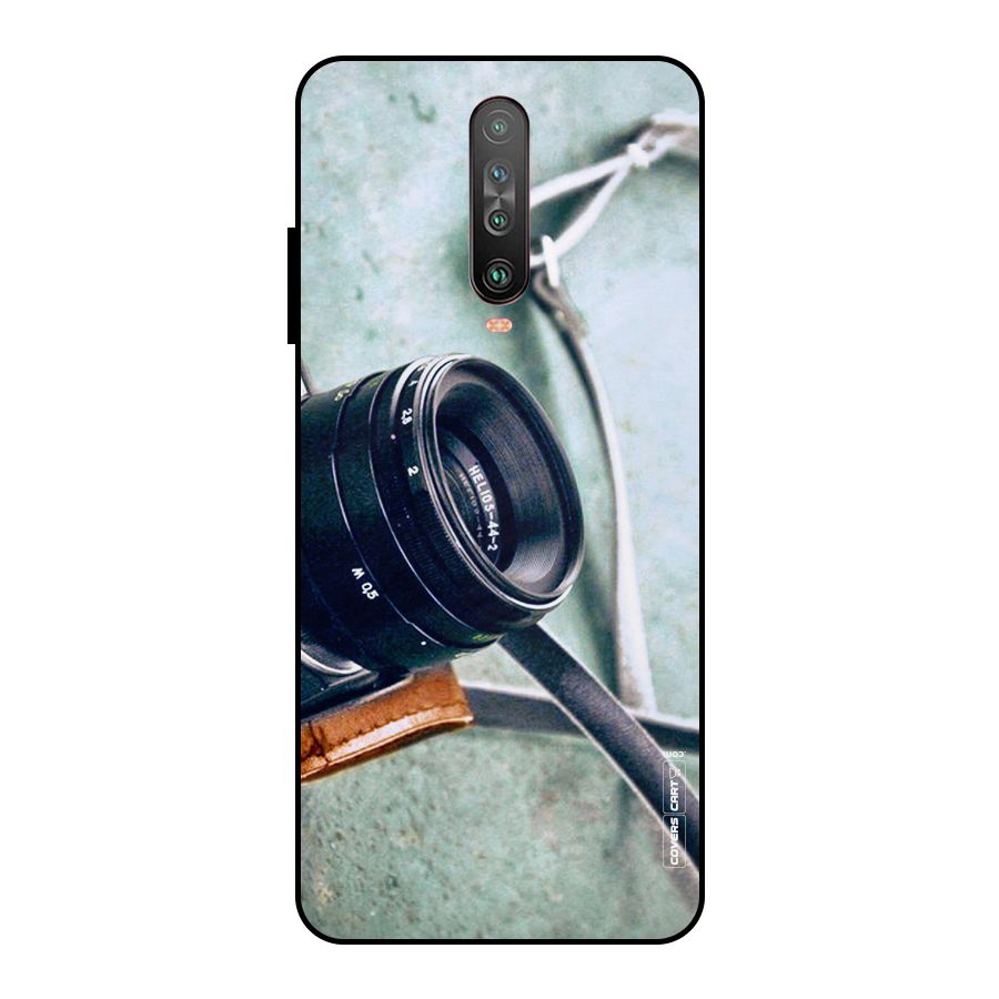 Leather Camera Lens Metal Back Case for Poco X2