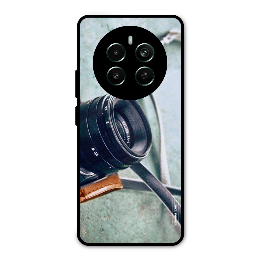 Leather Camera Lens Metal Back Case for Realme 12 Pro Plus
