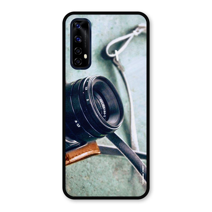 Leather Camera Lens Metal Back Case for Realme Narzo 20 Pro