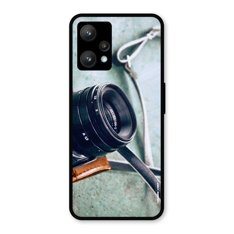Leather Camera Lens Metal Back Case for Realme Narzo 50 Pro