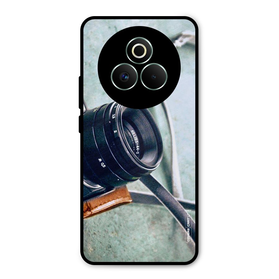 Leather Camera Lens Metal Back Case for Realme P3 Pro