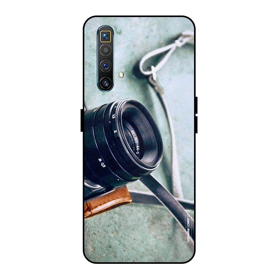 Leather Camera Lens Metal Back Case for Realme X3