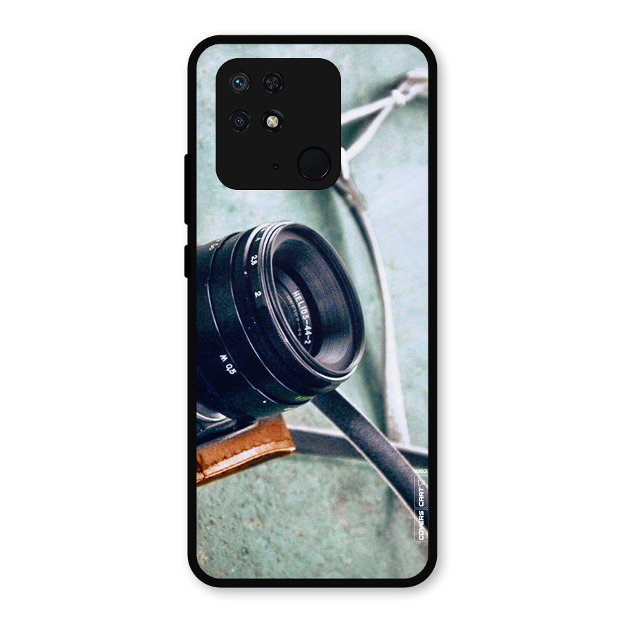 Leather Camera Lens Metal Back Case for Redmi 10