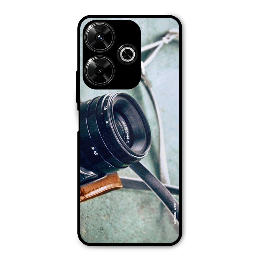 Leather Camera Lens Metal Back Case for Redmi 13 5G