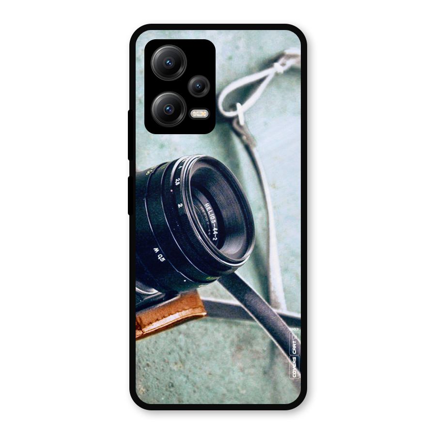 Leather Camera Lens Metal Back Case for Redmi Note 12 5G