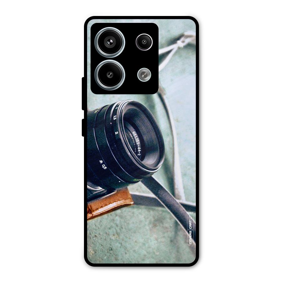 Leather Camera Lens Metal Back Case for Redmi Note 13 Pro 5G