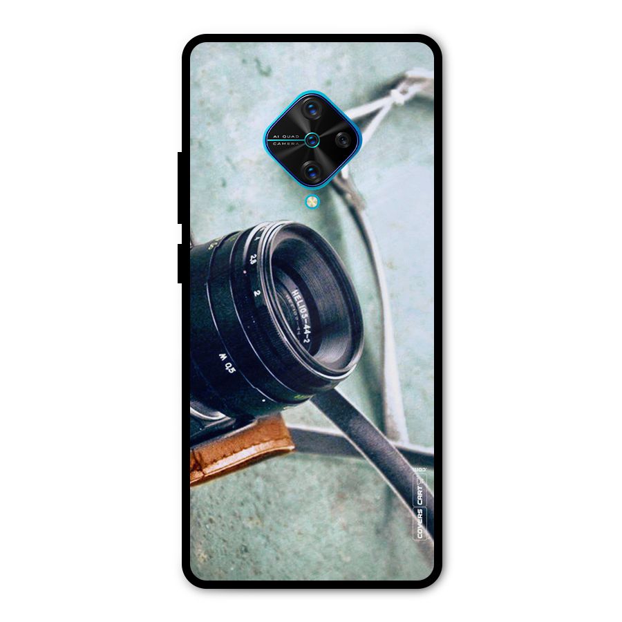 Leather Camera Lens Metal Back Case for Vivo S1 Pro