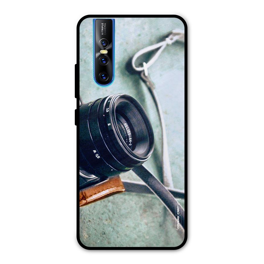 Leather Camera Lens Metal Back Case for Vivo V15 Pro