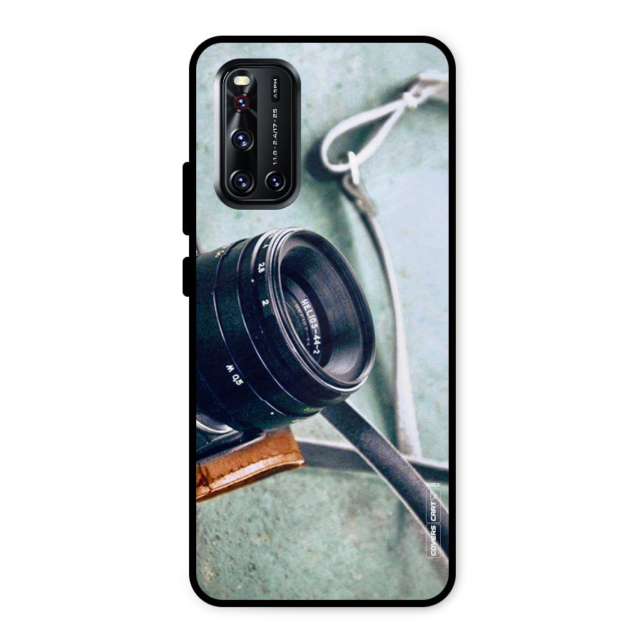Leather Camera Lens Metal Back Case for Vivo V19