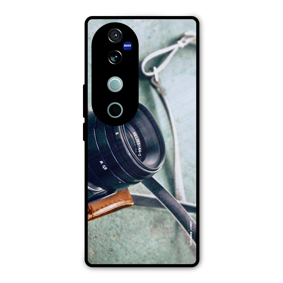 Leather Camera Lens Metal Back Case for Vivo V40 Pro