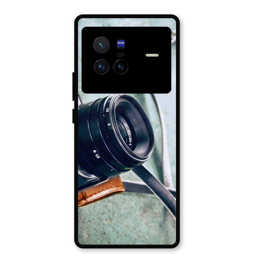 Leather Camera Lens Metal Back Case for Vivo X80