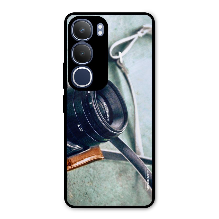 Leather Camera Lens Metal Back Case for Vivo Y29