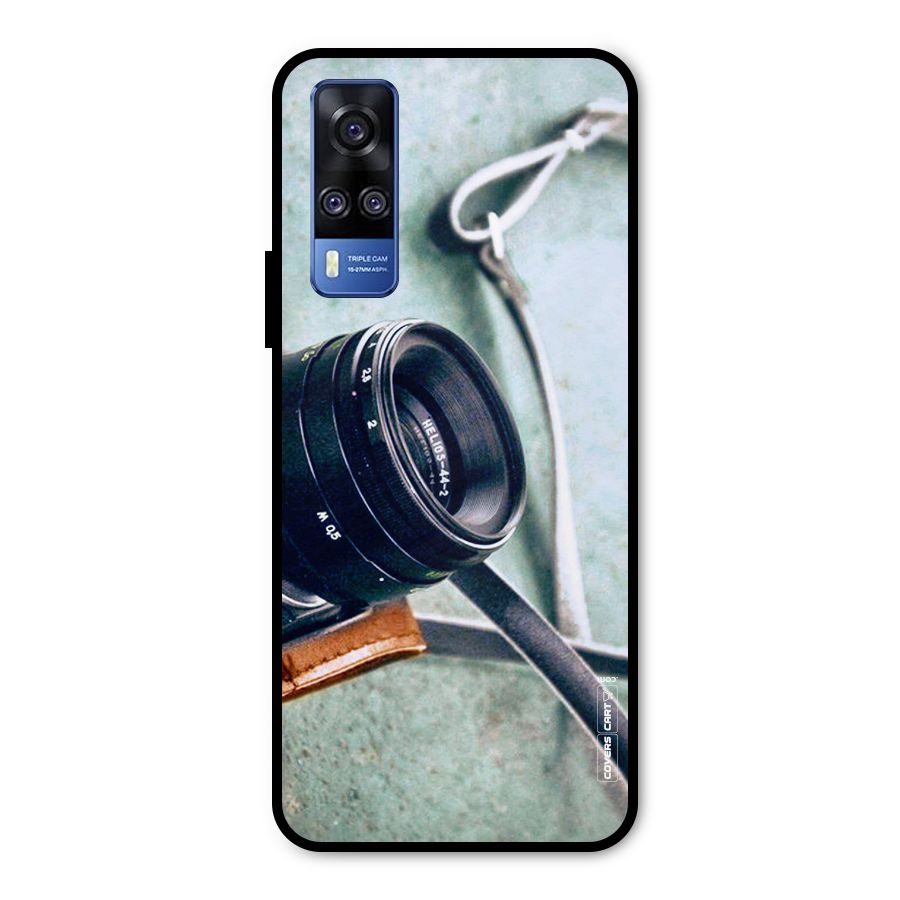 Leather Camera Lens Metal Back Case for Vivo Y31