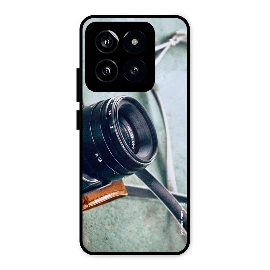 Leather Camera Lens Metal Back Case for Xiaomi 14